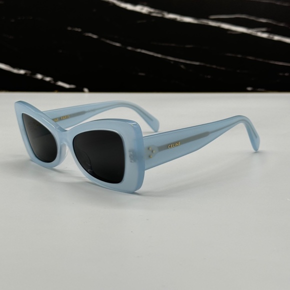 NEW CL40236I 84A CELINE BLUE GREY BUTTERFLY WOMEN CELINE SUNGLASSES - Picture 7 of 12